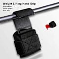 Miniatyrbild 2 av 5: Vikter lyftkrok handgrepp stål krok tunga lyftgrepp halkfria pull-ups krokar kraftlyftningshandskar för gym 2PCS random color