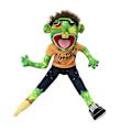 Miniatyrbilde 2 av 5: Jeffy Puppet Plysj Dukke, Jeffy Puppets Sml Leke, Slem Morsom Dukke Leke med Fungerende Munn, For Barn Gutter Jenter Rollespill, Storytelli zombie zombie 40CM