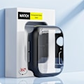 Miniatyrbilde 3 av 5: Hardt deksel for Apple Watch Case 9 8 7 6 5 4 38 40mm tilbehør skjermbeskytter iWatch Series 44mm 45mm 41mm 42mm sølv sølv sølv sølv Silver 17 Series 7 8 9 41mm