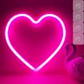 Miniatyrbilde 1 av 5: Neon Hjertelys Rosa Hjerte Neon Skilt Hjerte Led Lys, Led Hjerte Lampe Hjerte Dekorasjoner for Hjem, Hengende Hjerte Gaver Hjerte Veggdekor