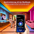 Miniatyrbillede 3 af 8: LED-strimmel LED TV-baggrundsbelysning Musiksynkronisering RGB Bluetooth-app