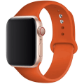 Miniatyrbild 1 av 6: Silikonarmband för Apple Watch 45mm 44mm 42mm 49mm 41mm 40mm 38mm correa armband iwatch Serie 8 7 9 SE 4 3 5 Ultra 6 Orange Orange 38  40 41 mm S-M