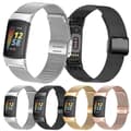 Fitbit Charge 6 5 Milanese Loop ruostumattomasta teräksestä valmistettu rannekoru silverfärgad
