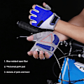 Miniatyrbillede 3 af 5: Roning Fingerless Handsker Mænd Kvinder Fiskeri Kajakroning Padling Vandring Sejlads Roning Handsker (Blå, XL) blå blue xl