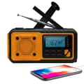 Nödväderradio, solcellsdriven handvev portabel