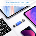 Miniatyrbild 6 av 6: VANSUNY 32G/64GB/128G USB Type-C Flash-enhet 2-i-1 Dubbel Flash-enhet USB A + USB C OTG Flash-enhet