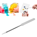 Miniatyrbild 4 av 5: Spackel för flytande foundation i rostfritt stål, blandningssticka, ergonomisk nagelkonst, sminkomrörningsstav, sminkverktyg för makeup-artister