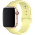 Miniatyrbild 1 av 6: Silikonrem för Apple Watch Band 45mm 44mm 42mm 49mm 41mm 40mm 38mm armband iwatch Series 8 7 9 SE 4 3 5 Ultra 6 Lemon Crea Lemon Cream 42 44 45 49 mm M-L