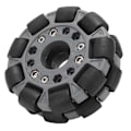Miniatyrbillede 7 af 8: 100mm Dobbelt Plastik Omni-hjul Belastning 20KG til Platform Robot Kit 14049.