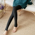 Miniatyrbillede 3 af 5: 1/2 Mode Kvinders Fleeceforet Strømpebukser Termiske Strømpebukser Yderbeklædning Sort 300g Step fødder Black 300g Step feet 1 Pc