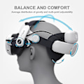 Miniatyrbilde 2 av 5: Bobovr M3 Pro For Meta Quest 3 VR-hodetelefonpakke Hodebåndstropp