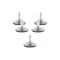 Miniatyrbilde 1 av 5: Kontorstol Bells - 5-pakning 11/22mm erstatningshjul for stoler med hjul - Fast ben med glide for harde gulv
