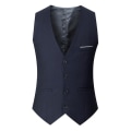 Miniatyrbild 1 av 2: Kostymväst för män Business kostymväst för män mörkblå dark blue L