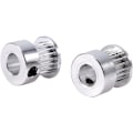 Miniatyrbillede 3 af 5: 2 stk. Remskive Remskive GT2 20 Tænder Hul 8mm Bredde Knast Remskive Aluminiumlegering Hjul til Lefou 3D Printer Sunmostar