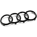 Miniatyrbillede 1 af 5: 273 mm Audi 82A071801 Grillplade, Ringe Black Edition Emblem Sort