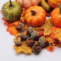 Miniatyrbilde 3 av 8: 50 Kunstige Gresskar Hjemmedekorasjon Sett $50 Juledekorasjon Sett $50 Thanksgiving Simulering Gresskar, Eikenøtter,