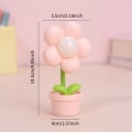 Miniatyrbild 3 av 6: 1 st kreativ söt blomma bordslampa, mini sänglampa för sovrum, nattljus skrivbordsdekoration pink