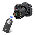 Miniatyrbild 2 av 5: Trådlös fjärrutlösare för Nikon D3000 D3200 D3300 D3400 D40 D40X D50 D5000 D5100 D5200 D5300 D5500