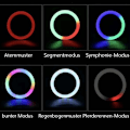 Miniatyrbillede 5 af 7: Ringlampe til bærbar computer, videokonference, 8\" LED selfie ringlampe med udtræk