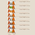 Miniatyrbild 3 av 9: Stapelbar skohylla Skoförvaring Organizer ORANGE 2 LAGER 2 Orang Orange 2 Layer-2 Layer