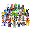 Pikkukuva 1 / 5: 24 minifiguurin setti Kai Jay Sensei Wu Master Building colorful