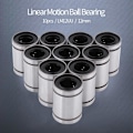 Miniatyrbilde 4 av 7: 10 stk 12mm Lineære kulelager Dobbelt forseglet Bushing for Stang 3D-skriver CNC-deler