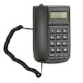 Miniatyrbillede 2 af 8: Kablet telefon med opkalds-id, store knapper, lydstyrkekontrol, vægmontering, kablet bordtelefon med LCD-baggrundsbelysning