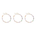 Pikkukuva 5 / 5: 1/2/3/5 helmen kaulakoru helmillä choker säädettävä ketju boho tyyppi 2 Type 2 3PCS