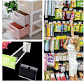 Miniatyrbilde 4 av 5: Etikettholder, 40 stk. Transparent plast etikettholder for kontor