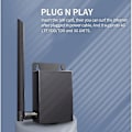 Miniatyrbild 3 av 5: Vattentät utomhus 4G-router med SIM-kortplats 5Dbi antennväggrouter för IPC Max 15 enheter Hög säkerhet EU-version EU-version Svart