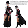 Miniatyrbillede 3 af 4: Hurtig levering ægte skud Halloween vampyr kostume par død kjole dæmon dragt karakter tøj stil 7 Style 7 XL