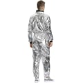 Miniatyrbilde 5 av 5: Romdrakt for voksne Astronaut Kostyme Sølv Romdrakt med broderte lapper og lommer Menn L Cherry