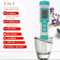 Miniatyrbillede 4 af 5: 7 i 1 elektronisk ph-meter, ph-meter PH/TDS/Temp/SG/EC/ORP vandkvalitetstestværktøj ± 0,01 høj præcision, ph-tester drikkevandstester