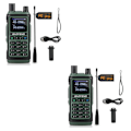 Pikkukuva 4 / 4: 1/2/3 UHF/VHF langaton taajuuskopiointi kädessä pidettävä radiopuhelin Vihreä Green 2 Set