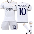 Miniatyrbillede 1 af 2: 2023-2024 Real Madrid Hjemme Børnefodboldtrøje Nr. 10 Modrić No. 10 Modrić 6-7 Years