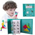 Miniatyrbild 1 av 5: Conikus Tangrams för barn Trä Tangram Magnetiskt Pussel