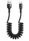 Miniatyrbilde 1 av 5: Spiral USB Type-C-kabel, USB-spiralfjærkabel USB Type-C
