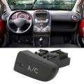 Miniatyrbilde 5 av 5: Air condition AC-bryter trykknapp med hette 6554KX Erstatning for Citroen C1 2005-2014
