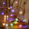 Miniatyrbild 2 av 7: Batteridrivna 6M 40LED Dubbla Lager Blommor LED-Ljusslingor - Fungerar för Julbröllop