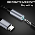 Miniatyrbillede 5 af 5: USB C til 3,5 mm Jack, USB C 3,5 mm Adapter, USB C Aux Adapter