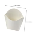 Miniatyrbild 3 av 3: 50 st Popcornbehållare Popcorn-godisbox Individuell Charcuterie-kopp Pommes frites-kopp Vit 11X10X5C Vit 11X10X5CM 11X10X5CM White