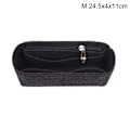 Miniatyrbillede 1 af 5: Multi-Pocket Dame Indsats Taske Håndtaske i filtstof Sort Black M