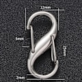Miniatyrbilde 5 av 5: 5 stk. Karabinkrok i legering S-formet fjær åtte-tegns spenne maur B 5 stk. B B 5PCS