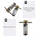 Pikkukuva 4 / 7: DC-vaihdemoottori roboteille 60RPM kaksoisakseli matala melu DC12V matovaihdemoottori-1kpl.