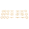 Miniatyrbillede 2 af 5: DIY Halskæde Armbånd Smykkefremstilling Rustfrit Stål Toggle Låse Bar Sæt Toggle Forbindelser Guld