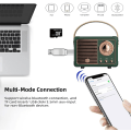Pikkukuva 2 / 5: Retro Bluetooth-kaiutin Langaton minikaiutin, Kannettava ulkoilma Bl