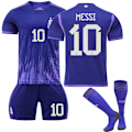 Pikkukuva 2 / 2: Lasten ja aikuisten jalkapallovarusteet Qatarin maajoukkueen harjoitusasu - Messi Argentiina vieras 10 Messi Argentina Away 10 M