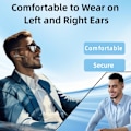 Miniatyrbillede 5 af 6: Bluetooth Headset med støjreducerende mikrofon, øretelefoner med LED-display, opladningsetui, iOS Android Samsung mobiltelefoner, lastbilchauffører, erhverv