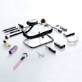 Miniatyrbild 5 av 5: Transparent necessär för resor, multifunktionell, vattentät, organisk