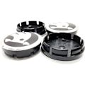 Miniatyrbilde 4 av 5: Set med 4 sorte navkapsler til Skoda 56 mm for Fabia, Octavia, Superb